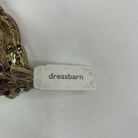 Dressbarn Gold Tone Iridescent Stone Bracelet New - Picture 8 of 8